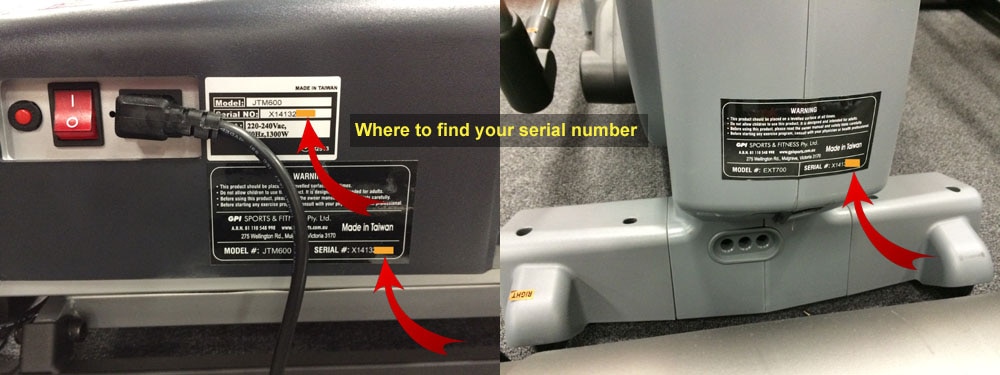 equipment search by serial number